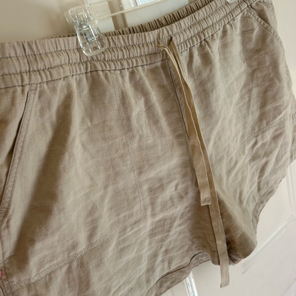J. Crew Factory Linen Blend Drawstring Shorts - XL - Picture 3 of 5